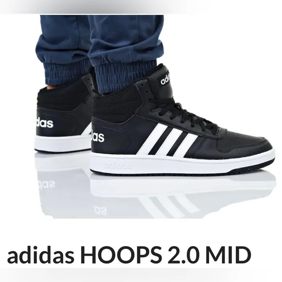 🏀 Adidas Hoops Mid 2.0 K Unisex Basketball Sneakers in Size 4