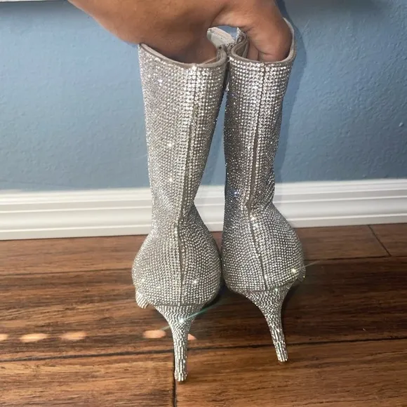 🤍✨ ✨Bling Booties✨✨🤍fabulous boots diamond crystal embellished ankle boots
