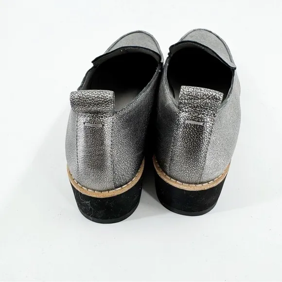 ✅ Eileen Fisher Shoes Ells Metallic Lug Sole Loafers SIZE 7