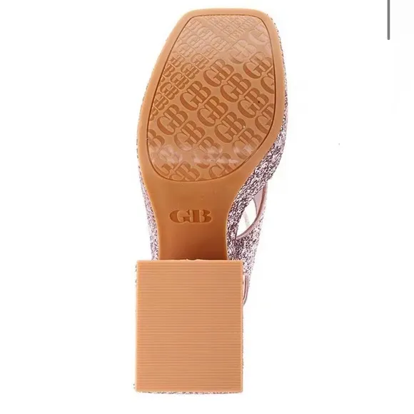 🌸 GIANNI BINI Women’s Friday night out platforms glitters Sz 8 With Box.