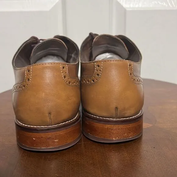 🔥 JOHNSTON &amp; MURPHY ‘CONRAD’ MENS CAP-TOE OXFORD Shoes Men Sz 11M - EXCELLENT