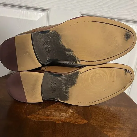 🔥 JOHNSTON &amp; MURPHY ‘CONRAD’ MENS CAP-TOE OXFORD Shoes Men Sz 11M - EXCELLENT