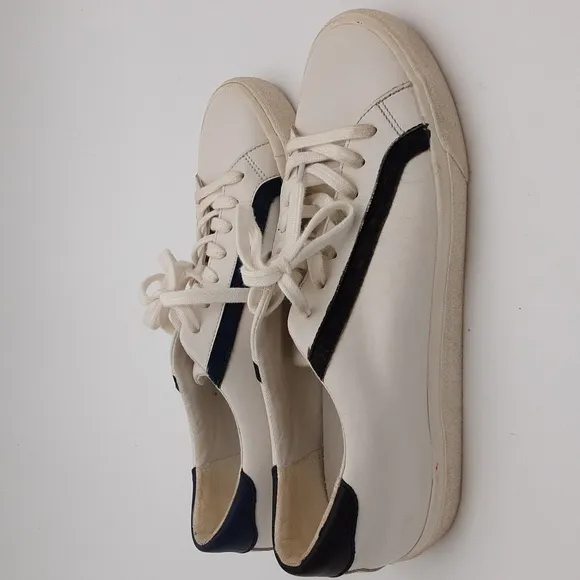 - Madewell leather sneakers unisex white  casual vacation y2k office retro…