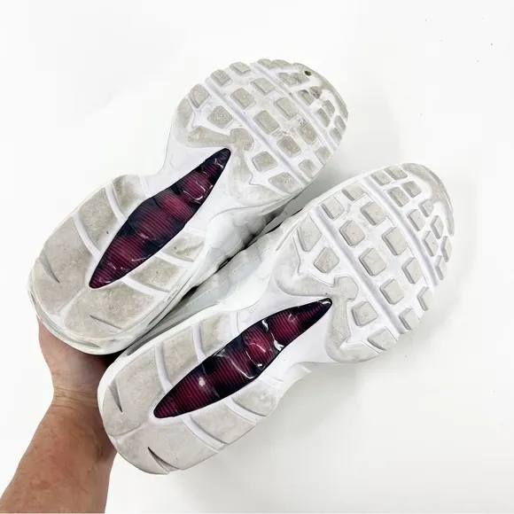 ✅ NWT Nike Air Max 95 LX Women’s Running Shoes White Blue Red Shoes SIZE 10