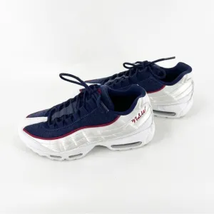 ✅ NWT Nike Air Max 95 LX Women’s Running Shoes White Blue Red Shoes SIZE 10