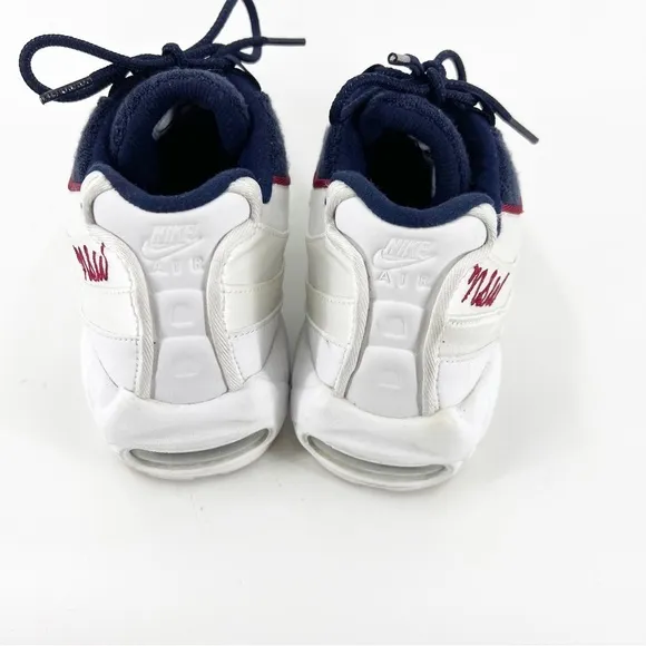 ✅ NWT Nike Air Max 95 LX Women’s Running Shoes White Blue Red Shoes SIZE 10
