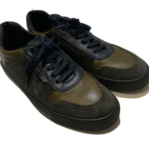 10 / Fratelli rossetti Men's Leather and Suede Men's navy and Olive Sneaker