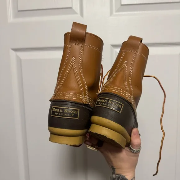 $149 L. L. Bean Duck Boots Tan/Brown