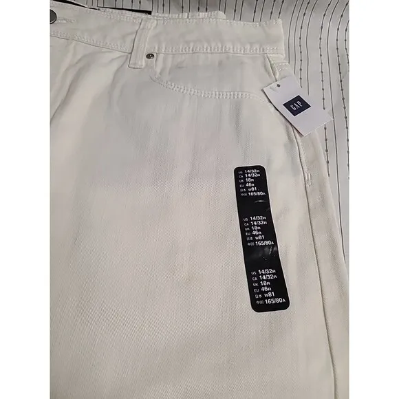 2 New GAP Denim Women’s White 5 pocket  Denim Skirt Sz. 14/32 -16/33