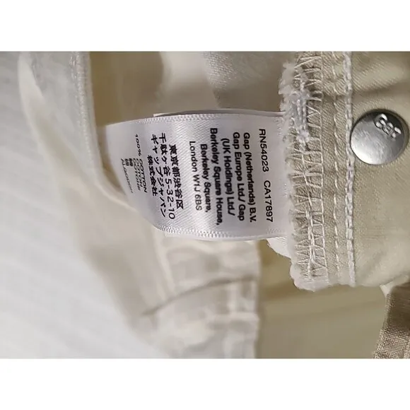 2 New GAP Denim Women’s White 5 pocket  Denim Skirt Sz. 14/32 -16/33