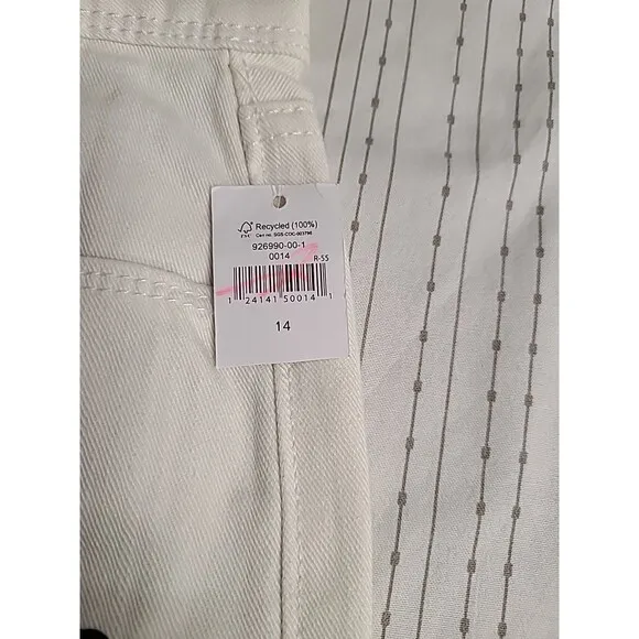2 New GAP Denim Women’s White 5 pocket  Denim Skirt Sz. 14/32 -16/33