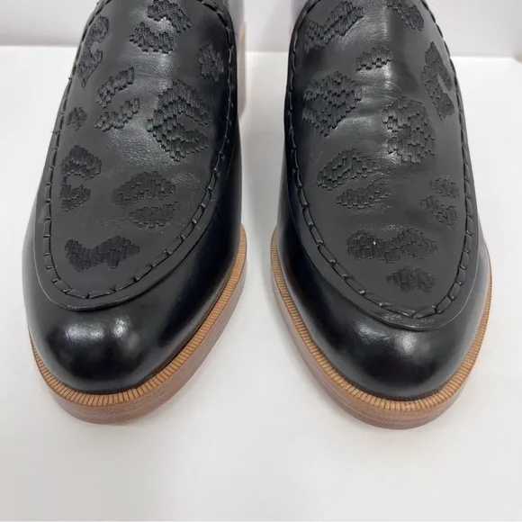 3.1 Phillip Lim Leather Shoes Black NIB $525 Embroidered Cool‎ Heels Size 37 7