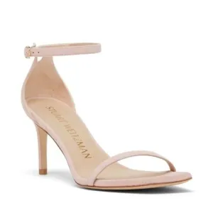 $475 STUART WEITZMAN NUNAKED STRAP SANDAL SUEDE DOLCE TAUPE NUDIST 8 (3) (DB12)