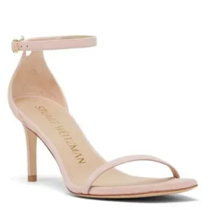 $475 STUART WEITZMAN NUNAKED STRAP SANDAL SUEDE DOLCE TAUPE NUDIST 8 (4) (DB12)