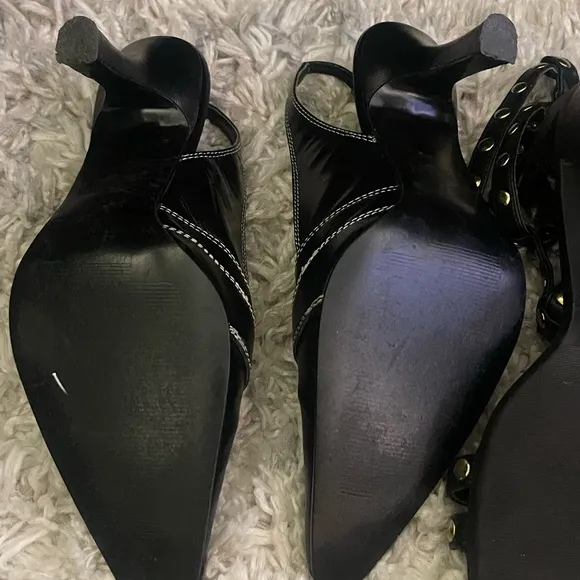 5 Pairs‎ Women’s Size 7 Shoes Sandals Heels Bundle Dress Shoes Black &amp; Brown