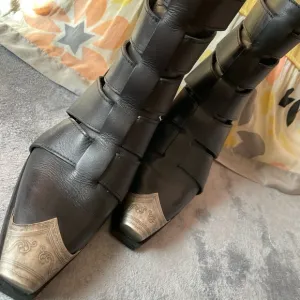 71/2 Free people ,Elegant Black Leather Women's Boots