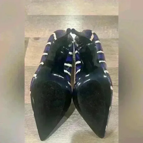 7.5 L- Elektrik heel shoes black/purple and white