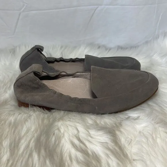 Abeo BioSystem Jean Grey Suede Loafer Flats Sz 7 NARROW WIDTH