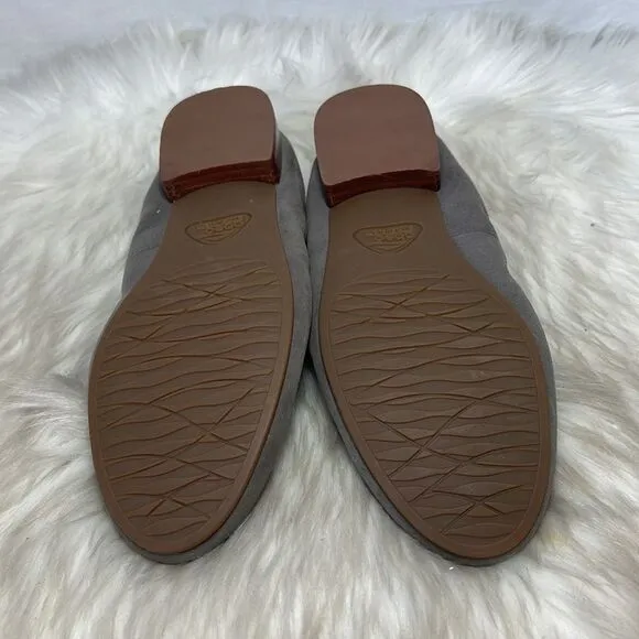 Abeo BioSystem Jean Grey Suede Loafer Flats Sz 7 NARROW WIDTH