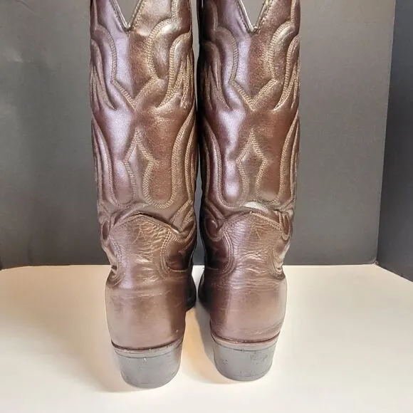 Acme Men's Brown Western Cowboy Boots