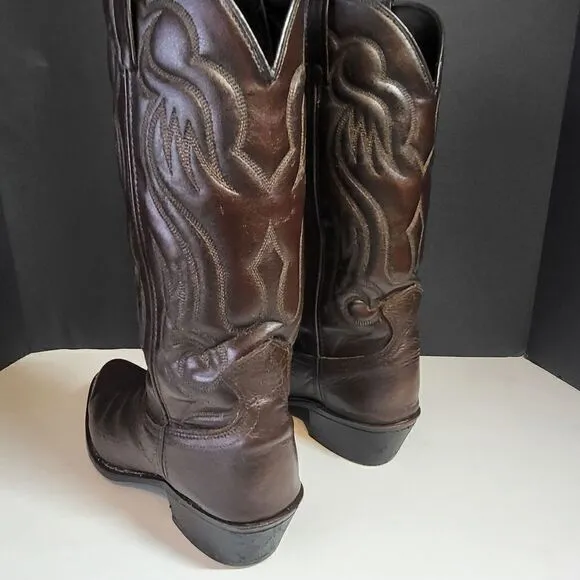 Acme Men's Brown Western Cowboy Boots