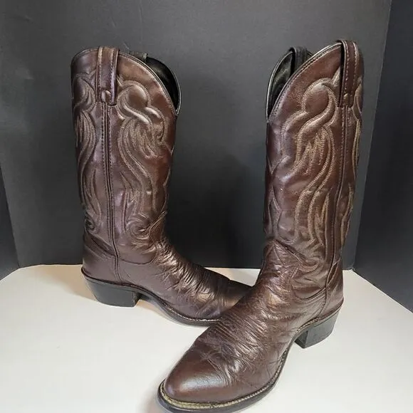 Acme Men's Brown Western Cowboy Boots