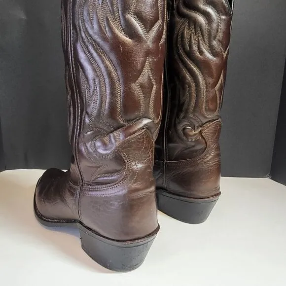 Acme Men's Brown Western Cowboy Boots
