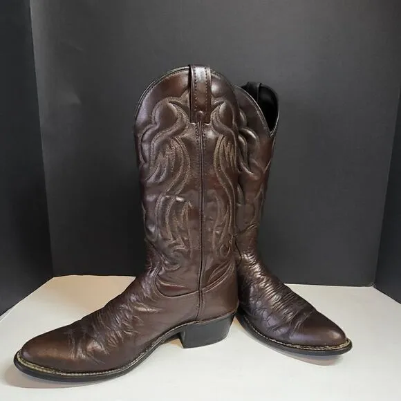 Acme Men's Brown Western Cowboy Boots