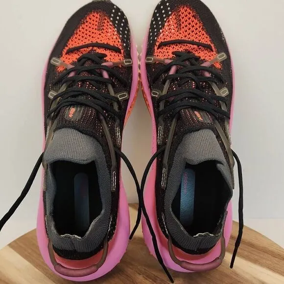 ADIDAS 4D FUSIO Men's Running Shoes Size 10 Black Orange Pink Gray