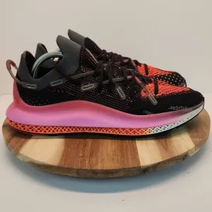 ADIDAS 4D FUSIO Men's Running Shoes Size 10 Black Orange Pink Gray