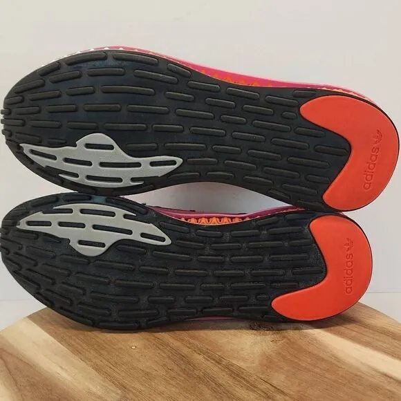 ADIDAS 4D FUSIO Men's Running Shoes Size 10 Black Orange Pink Gray
