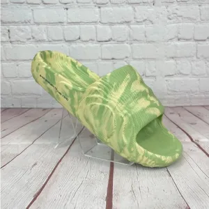 Adidas Adilette 22 'Magic Lime Dessert Sand' Sandals Slides Mens Size 8 (GY1597)