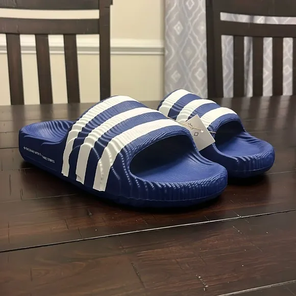 Adidas Adilette 22 Slides Sandals Shoes new IF3667 Royal Blue Mens Sizes