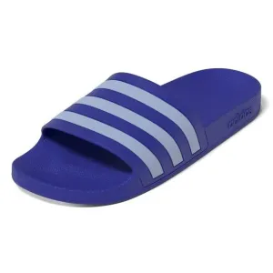 adidas Adilette Aqua Slides Sandals Mens 10 Womens 11 Blue Stripes NEW