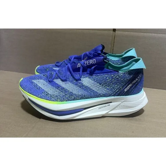 Adidas Adizero Prime X 2.0 Strung Cobalt Blue Running Shoes Men Sz 13 (IF1209)