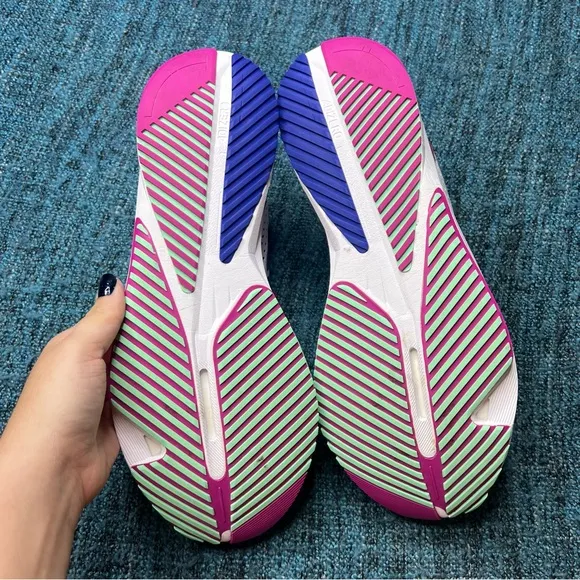 Adidas Adizero SL Running Shoes in White Lucid Blue Fuchsia