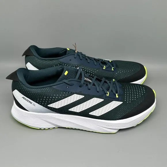 Adidas Adizero SL Running Shoes White / Wonder Blue ID6921 Men's Size 13