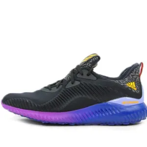 Adidas Alphabounce core black shock running shoes