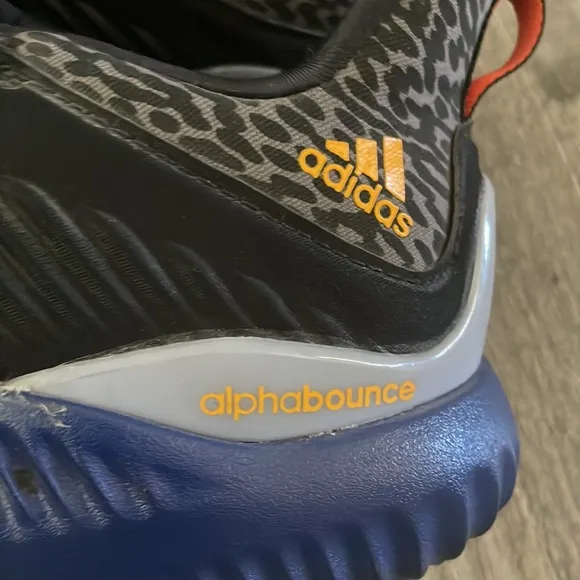 Adidas Alphabounce core black shock running shoes