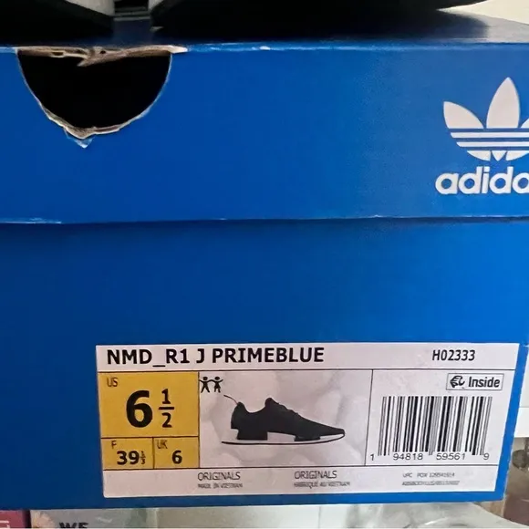 Adidas Black NMD_R1 Primeblue Sneakers Kids Women’s Unisex
