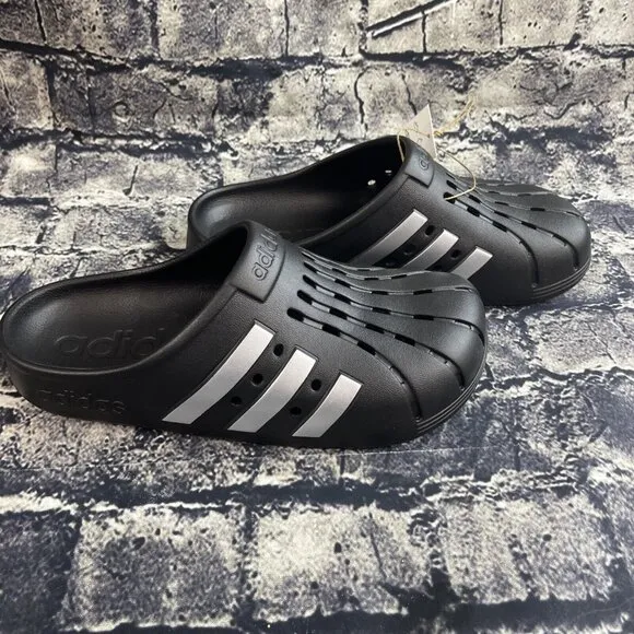 Adidas Clog Unisex US Size Men 7 / Women 8 Adilette Slides Sandals Black