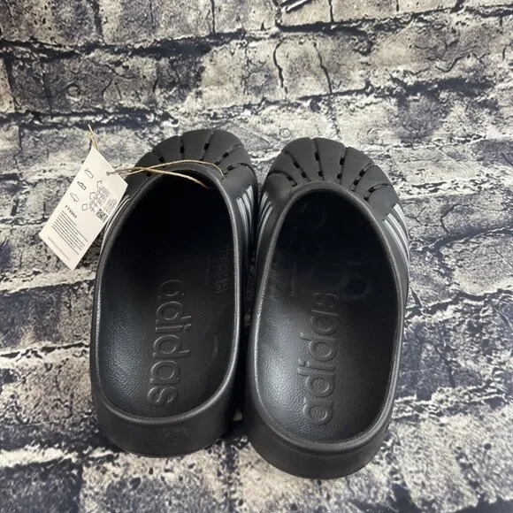 Adidas Clog Unisex US Size Men 7 / Women 8 Adilette Slides Sandals Black