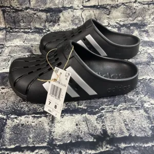 Adidas Clog Unisex US Size Men 7 / Women 8 Adilette Slides Sandals Black