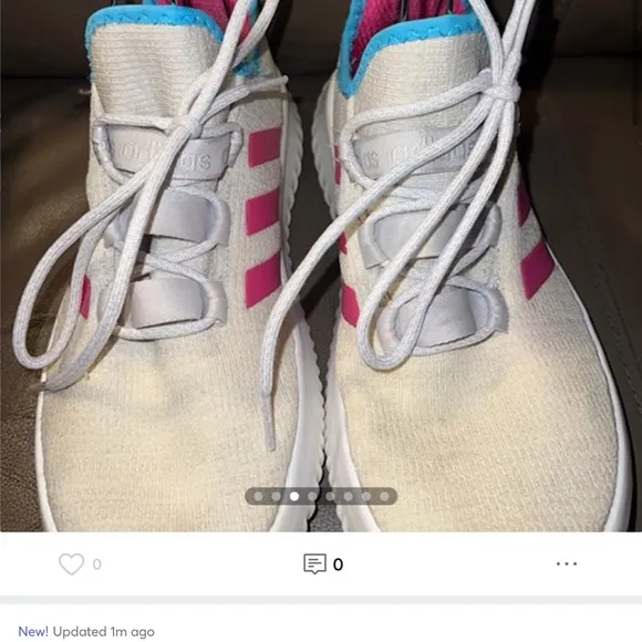 Adidas Cloudfoam Unisex Sneakers, Youth Size 7