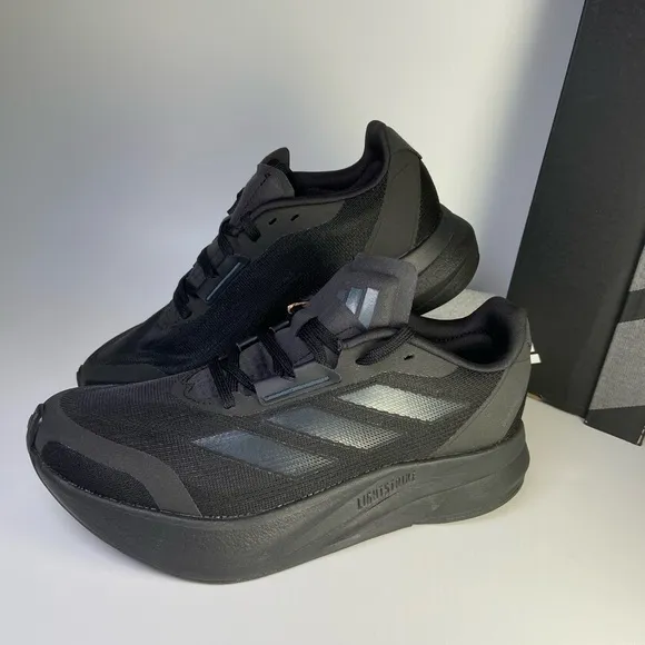 Adidas Duramo Womans Size 8 Speed Running Sneakers Shoes Black Carbon IE…