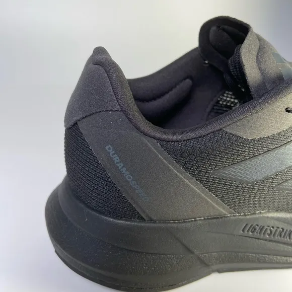 Adidas Duramo Womans Size 8 Speed Running Sneakers Shoes Black Carbon IE…