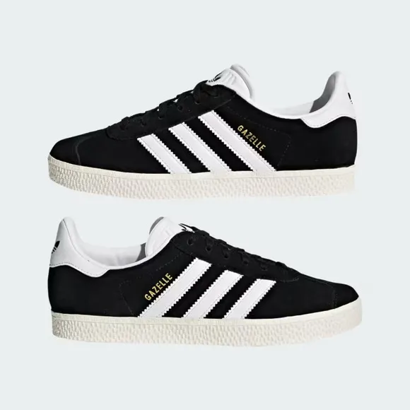 Adidas Gazelle BB2502 Sneaker Unisex Kids US 7 Black White Training Shoes TF2274