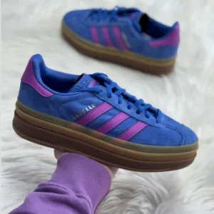 Adidas Gazelle Bold Low Womens Casual Shoes Blue IG4367 NEW Multi Sz