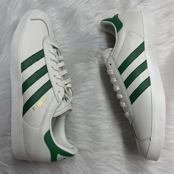 Adidas Gazelle White Mens Casual Shoes IG1635 NEW* Sz 10.5