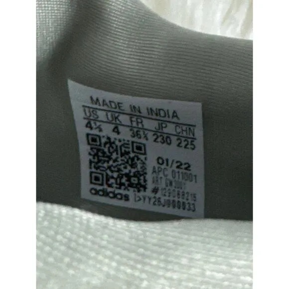 Adidas Gray Sneakers Women or Youth size 4.5 Gray White Unisex